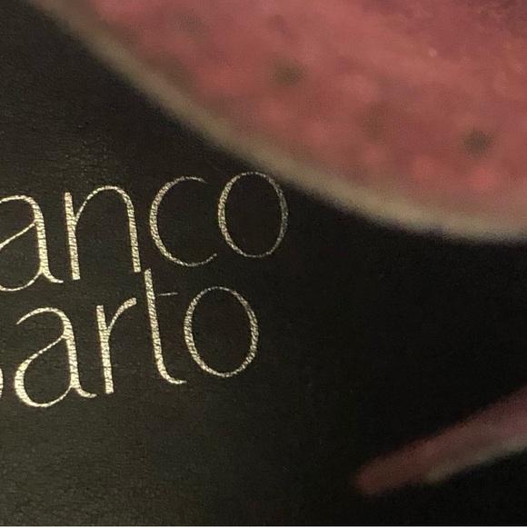 Franco Sarto Arielle Fashion Bootie Sz. 10M Wedge Heel Burgundy Suede Buckle - Picture 8 of 9